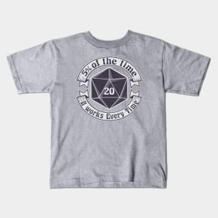 5 Percenter d20 v2 B&W Kids T-Shirt